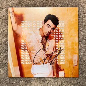 Joe Jonas Signed CD Insert Jonas Brothers What a Man Gotta Do